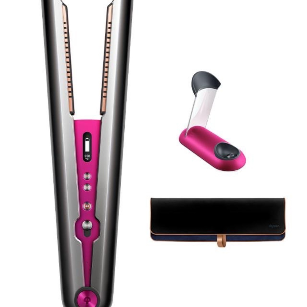 Dyson Corrale Black Nickel / Fuchsia Hair Straightener - Dyson Refurbished
